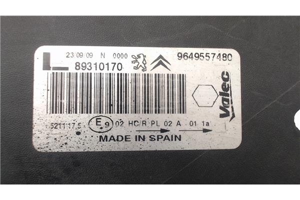 Recambio de faro delantero izquierdo para citroen xsara picasso referencia OEM IAM 89300190 9631495180 