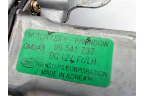 Recambio de mecanismo elevalunas delantero izquierdo para daewoo kalos 1.2 se referencia OEM IAM 96541737  