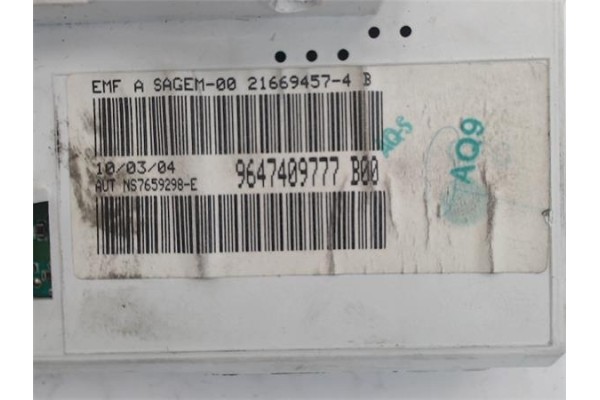 Recambio de reloj horario para peugeot 206 1.4 i referencia OEM IAM 9647409777   Recambio de reloj horario para peugeot 206 1.4 i referencia OEM IAM 9647409777