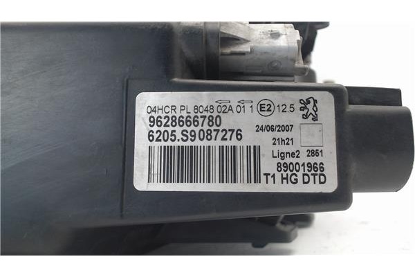 Recambio de faro delantero dcho para peugeot 206 referencia OEM IAM 9628666780 6205S9087276 