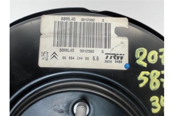 Recambio de servofreno para peugeot 207 1.4 confort referencia OEM IAM 9688424480 88ML45 