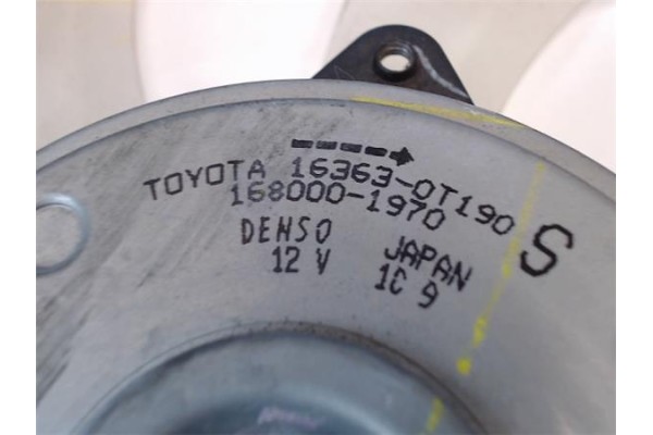 Recambio de electroventilador para toyota c-hr (x10) 2.0 hibrido referencia OEM IAM 163630T190  