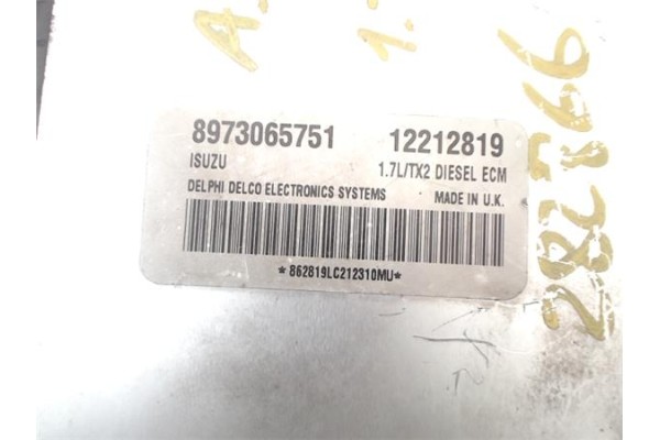 Recambio de centralita para opel astra g berlina 1.7 club referencia OEM IAM 12212819 8973065751 