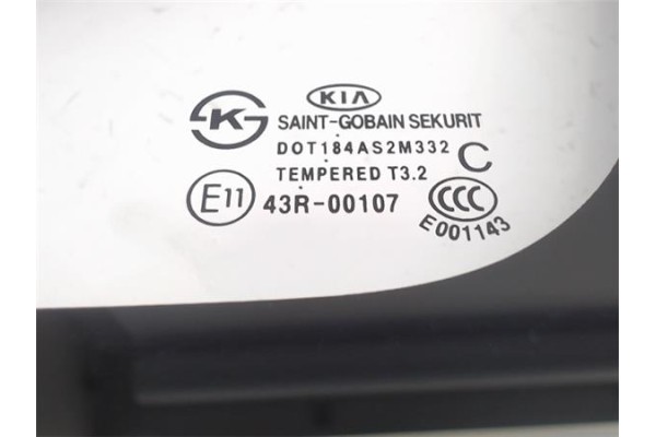 Recambio de luna puerta delantero izquierda para kia rio (ub) 1.2 basic referencia OEM IAM 43R00107  