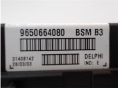 Recambio de caja fusibles/rele para citroen xsara berlina 2.0 hdi 90 referencia OEM IAM 9650664080  