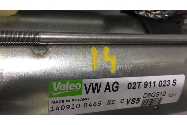 Recambio de motor arranque para seat ibiza berlina (6j5) 1.2 referencia OEM IAM 02T911023S D6GS12 