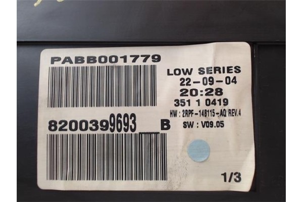 Recambio de cuadro completo para renault megane ii berlina 5p 1.5 authentique referencia OEM IAM 8200399693  