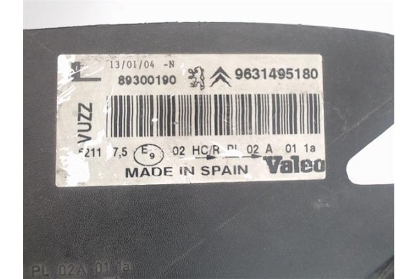 Recambio de faro delantero izquierdo para citroen xsara picasso 2.0 hdi referencia OEM IAM   
