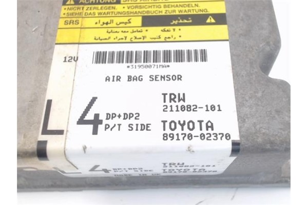 Recambio de centralita airbag para toyota corolla (e12) 2.0 d-4d referencia OEM IAM 8917002370 211082101 