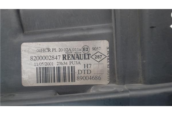 Recambio de faro delantero dcho para renault laguna ii (bg0) referencia OEM IAM 8200002847 89004686 