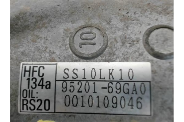 Recambio de compresor aire acond. para suzuki ignis (rg/fh) 1.3 referencia OEM IAM 9520169GA0 SS10LK10 