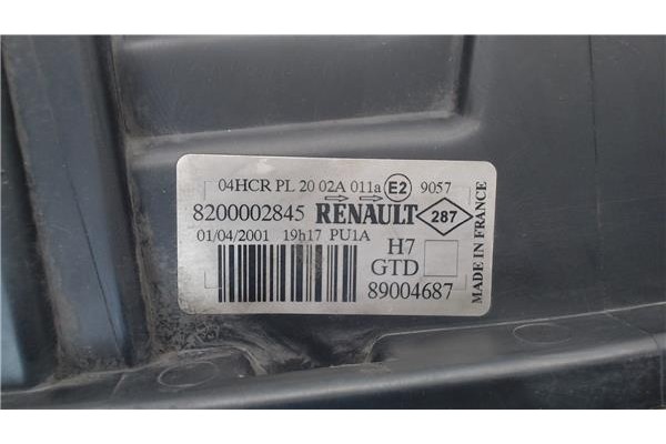 Recambio de faro delantero izquierdo para renault laguna ii (bg0) referencia OEM IAM 8200002845 89004687 