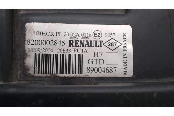 Recambio de faro delantero izquierdo para renault laguna ii (bg0) referencia OEM IAM 8200002845 89900417 