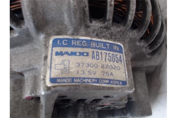 Recambio de alternador para hyundai accent (x3) 1.5 i 12v referencia OEM IAM 3730022020 AB175054 MANDO 3730022011 , HYUNDAI | 37