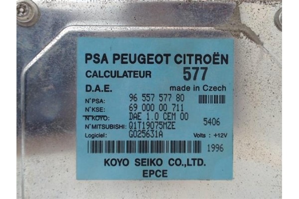 Recambio de centralita para citroen c2 1.4 hdi referencia OEM IAM 9655757780 Q1T18075MZE 