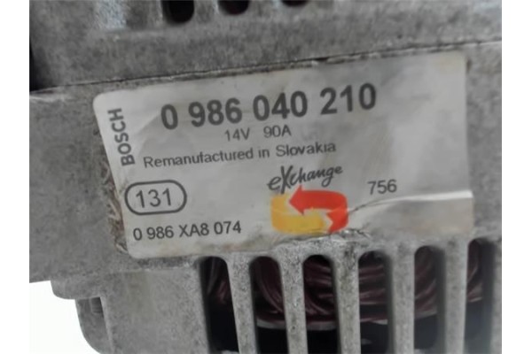 Recambio de alternador para hyundai lantra berlina (rd) 1.9 d referencia OEM IAM 0986040210 0986XA8074 