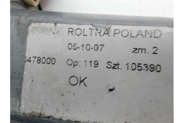 Recambio de mecanismo elevalunas delantero derecho para fiat i doblo (119) 1.9 jtd referencia OEM IAM 0517185030E 478000 