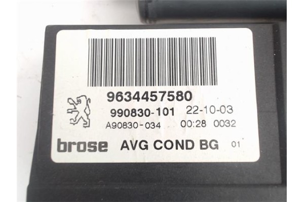 Recambio de motor elevalunas delantero izquierdo para peugeot 307 break (3e) 2.0 hdi 110 referencia OEM IAM 9634457580  