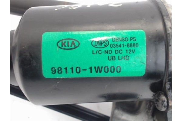 Recambio de motor limpiaparabrisas delantero para kia rio (ub) 1.2 basic referencia OEM IAM 981101W000 2190628 