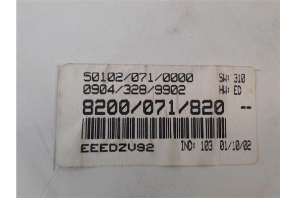 Recambio de cuadro completo para renault scenic i (ja...) 1.9 dci (ja05, ja1f) referencia OEM IAM 8200071820 09043289902 