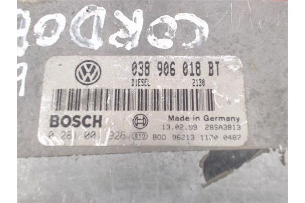 Recambio de centralita para seat cordoba berlina (6k2) 1.9 tour referencia OEM IAM (038906018BT) (0281001926) 