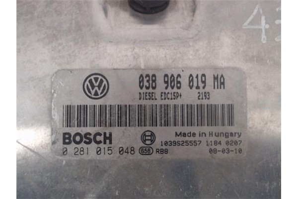 Recambio de centralita para seat ibiza (6l1) 1.9 reference referencia OEM IAM (038906019MA) (0281015048) 