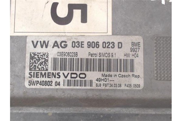 Recambio de centralita para seat ibiza (6l1) 1.2 hit referencia OEM IAM (03E906023D) (5WP4080204) 