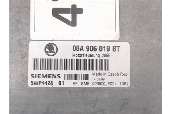Recambio de centralita para skoda octavia berlina (1u2) 1.6 slx (74kw) referencia OEM IAM (06A906019BT) (5WP442801) 
