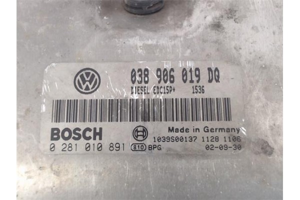 Recambio de centralita para seat ibiza (6l1) 1.9 f.r. referencia OEM IAM (038906019DQ) (0281010891) 