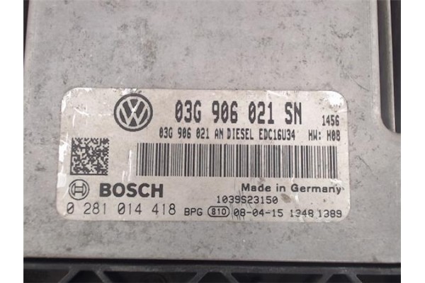 Recambio de centralita para seat altea (5p1) 2.0 black & white referencia OEM IAM (03G906021SN) (0281014418) 