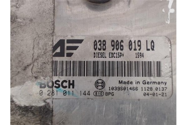 Recambio de centralita para seat alhambra (7v9) 1.9 kids referencia OEM IAM (038906019LQ) (0281011144) 