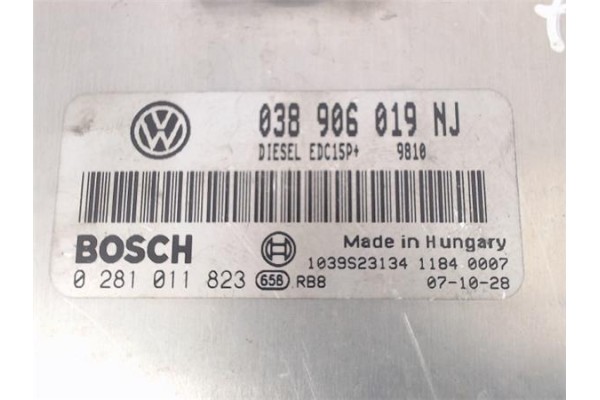 Recambio de centralita para seat ibiza (6l1) 1.9 guapa referencia OEM IAM (038906019NJ) (0281011823) 