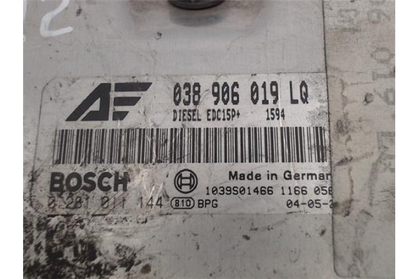 Recambio de centralita para seat alhambra (7v9) 1.9 fancy referencia OEM IAM 0281011144 038906019LQ/EDC15P 