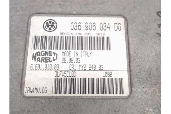 Recambio de centralita para seat cordoba berlina (6l2) 1.4 reference referencia OEM IAM 036906034DG IAW4MV.DG/4MV0055019 