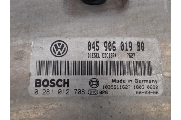 Recambio de centralita para seat ibiza (6l1) 1.4 tentación referencia OEM IAM 045906019BQ 0281012708/EDC15P+ 