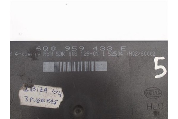 Recambio de centralita para seat ibiza (6l1) referencia OEM IAM 6Q0959433E 5DK008129-01 