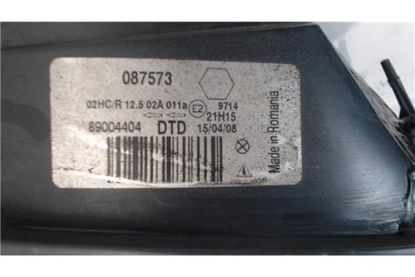 Recambio de faro delantero dcho para citroen saxo referencia OEM IAM 087573 89004404 6205W2 , CITROËN