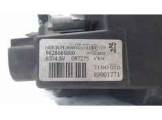 Recambio de faro delantero izquierdo para peugeot 206 referencia OEM IAM 9628666880 6204S9 