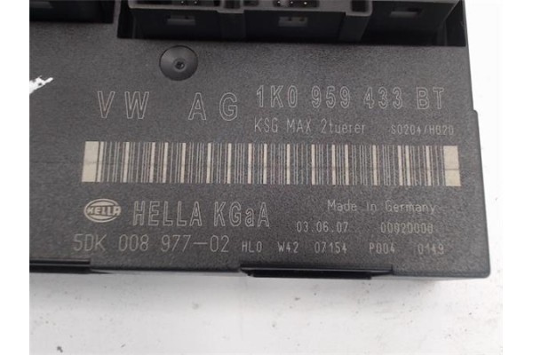 Recambio de centralita para seat leon (1p1) referencia OEM IAM 1K0959433BT/00020000 5DK008977-02 