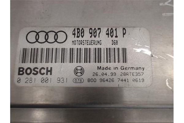 Recambio de centralita para audi a6 avant (4b5) 2.5 tdi referencia OEM IAM 0281001931 4B0907401P 