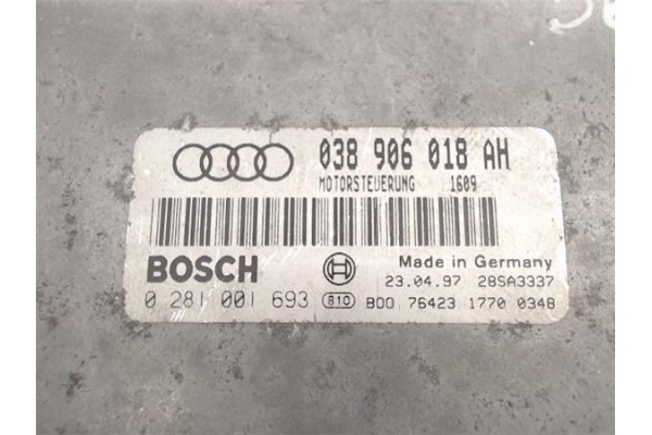 Recambio de centralita para audi a3 (8l) 1.9 tdi ambiente referencia OEM IAM 0281001693/V.1746 038906018AH 