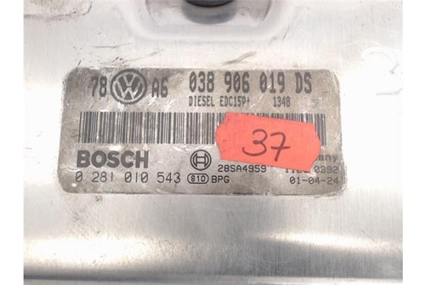 Recambio de centralita para volkswagen passat berlina (3b3) 1.9 edition referencia OEM IAM 038906019DS/258sa4959 0281010543 