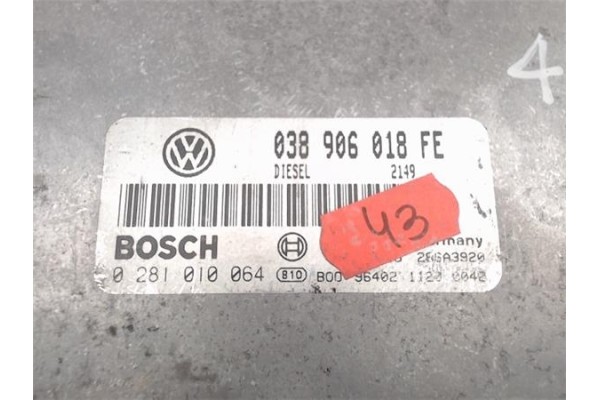 Recambio de centralita para volkswagen passat variant (3b5) 1.9 trendline referencia OEM IAM (038906018FE) (0281010064) 