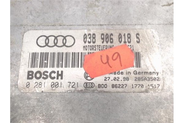 Recambio de centralita para volkswagen passat berlina (3b2) 1.9 comfortline referencia OEM IAM 0281001721/28SA3502 038906018S 