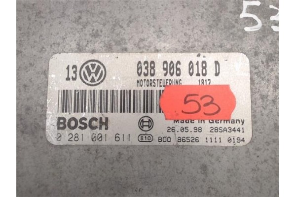 Recambio de centralita para volkswagen golf iv berlina (1j1) 1.9 highline referencia OEM IAM (038906018D) (0281001611) 