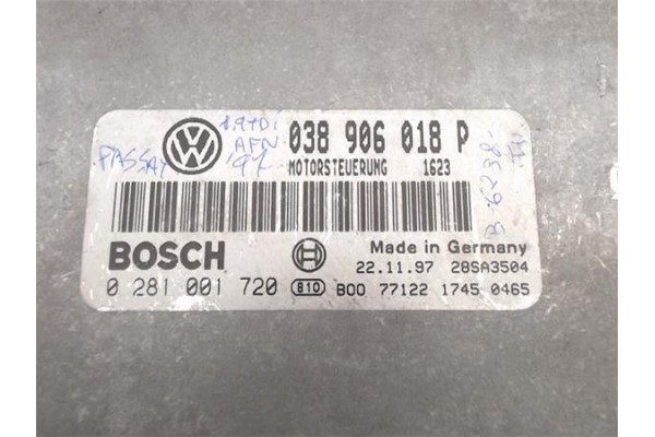 Recambio de centralita para volkswagen passat berlina (3b2) referencia OEM IAM (0281001720)(038906018P)  