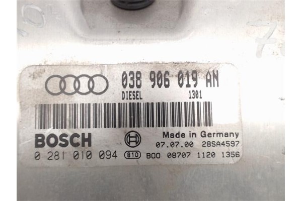 Recambio de centralita para audi a4 berlina (b5) 1.9 tdi referencia OEM IAM (0281010094) (038906019AN) 