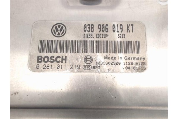 Recambio de centralita para skoda fabia (6y2/6y3) 1.9 fresh referencia OEM IAM (0281011219) (038906019KT) 
