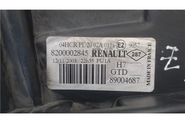 Recambio de faro delantero izquierdo para renault laguna ii (bg0) referencia OEM IAM 8200002845 89900417 