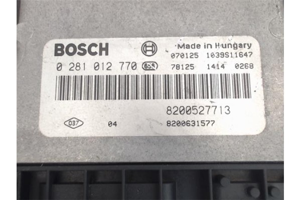 Recambio de centralita para renault laguna ii (bg0) 1.9 dci (bg1a, bg1w) referencia OEM IAM 8200527713 0281012770 